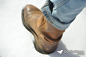 Boot in snow Boot in snow